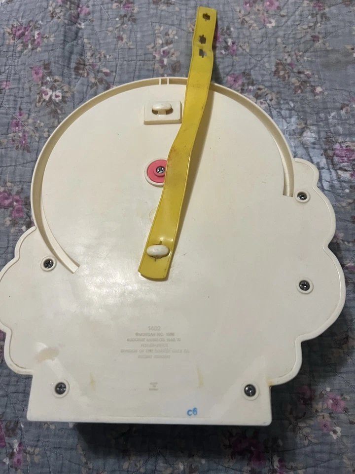 Oso de peluche Fisher Price de colección musical cuerda cuna juguete 1985 ver descripción Foto 4 de 4