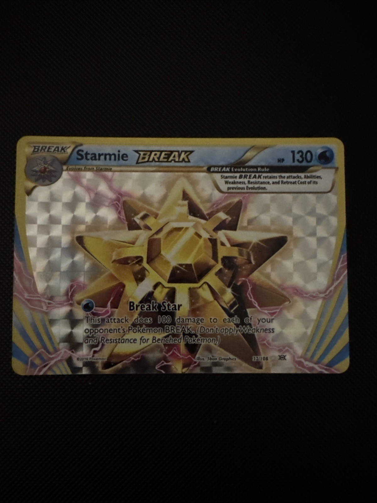 Pokémon TCG Starmie Break 32/108 XY Evolutions Ultra Rare Card (NM Condition)