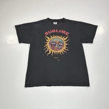 Vintage Sublime Sun Delta T-Shirt Black Size Medium Rock Punk Band Tour Y2K 2002