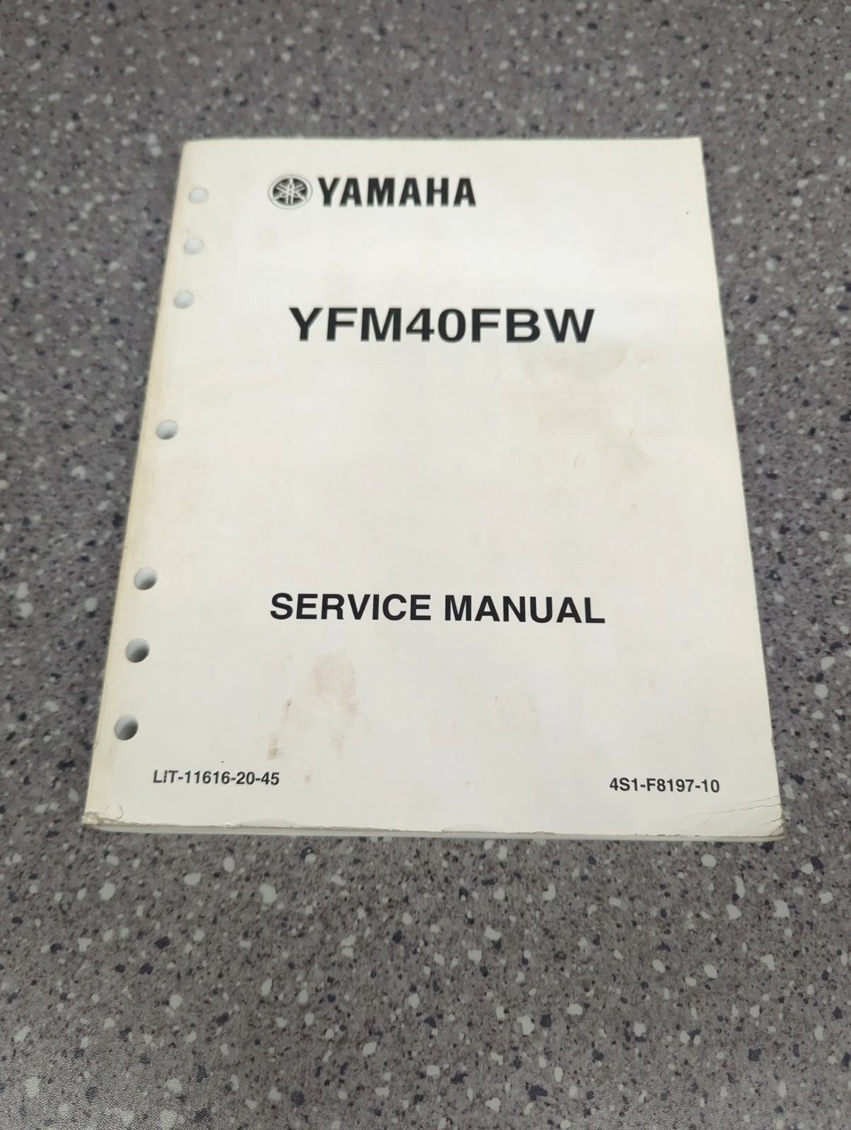 2007 YAMAHA YFM40FBW BIG BEAR 400 4WD OEM SERVICE MANUAL LIT-11616-20-45