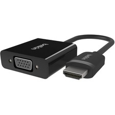 Belkin HDMI to VGA Adapter with 3.5mm Audio Jack, Black