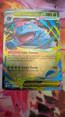 Pokemon TCG Mega Venusaur EX 3/132 Mega Evolution Holo Rare NM Double Rare