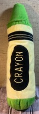 2006 Toy Network Green Crayon Plush 16" Stuffed Toy Polyester Fiber China