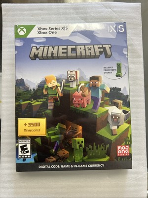 XBOX SERIES X/S XBOX ONE MINECRAFT**NO DISC** Minecraft with 3500 Minecoins  NEW