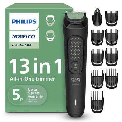Men s Beard Grooming Kit - Norelco 13-in-1 Trimmer Clipper MG3919/50
