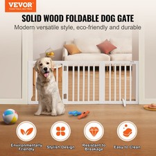 New Free Standing Dog Gate, 24" H x 60" W Freestanding Pet Gate, 3 Panels Folda