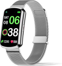 Fitness Tracker/Smart Watch with 24/7 Heart Rate, BP, Blood Ox, Sleep, Menstrual