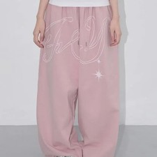 Fancy Club Angel Vintage Sweat Pants Baby Pink Official