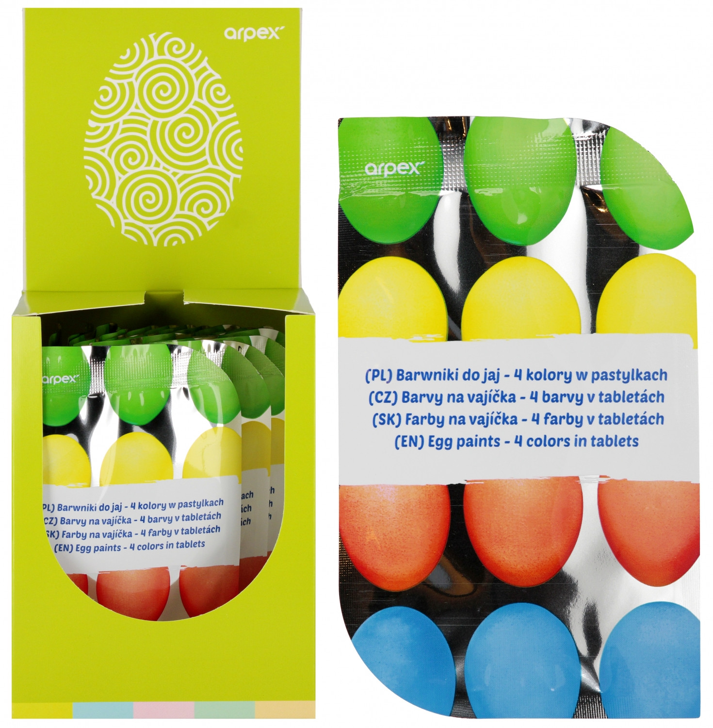 5902934243148 Барвник-ду-яек, 4колоры, рядом с пастилкач, 20 , аэропорт Вельканок, ШВЕЙЦАРИЯ . 