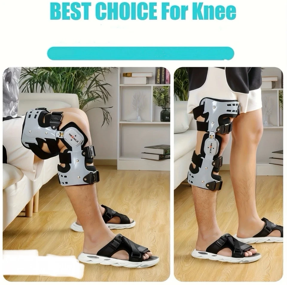 Rodillera ajustable para soporte ACL, MCL, PCL transpirable (lado derecho) Foto 4 de 4