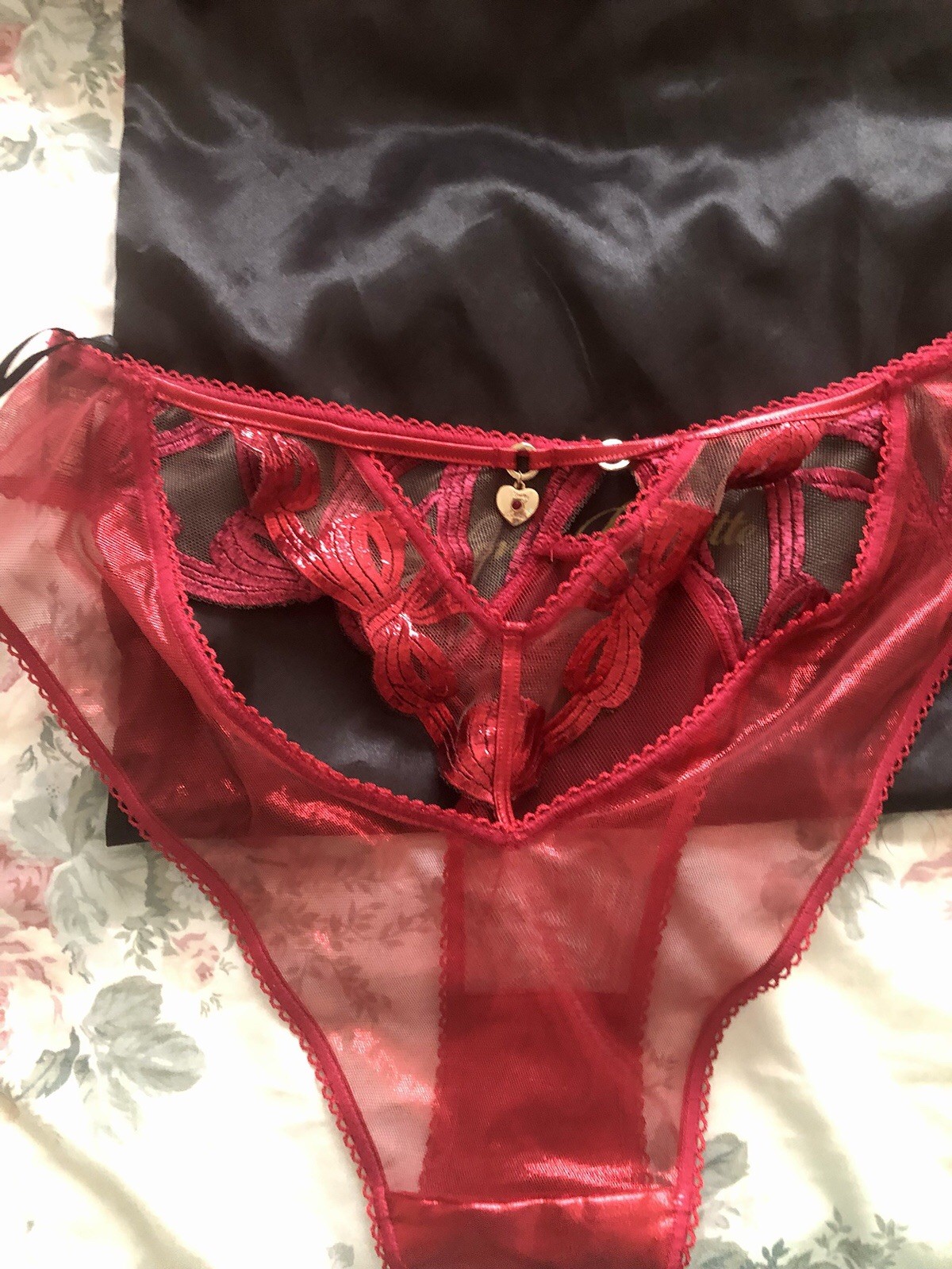 SOLD OUT BNWT RRP £195.00  Honey Birdette Bra & Panties Set 34B/Medium RARE FIND image 8