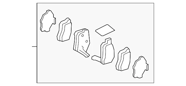 Pastillas de freno originales Honda 43022-TA0-A42 Foto 2 de 4