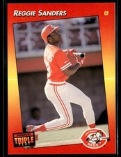 1992 Triple Play #109 Reggie Sanders Baseball Card 1002S