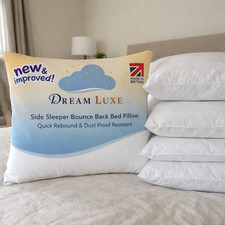 Dream Luxe 2, 4 Pack Bed Pillows Hotel Quality Soft Support Side Sleeper Rebound