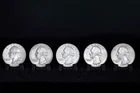 1964 Washington Quarters 5 (Five) 90% Pure Silver Quarter Dollars COOL!