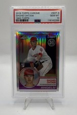 2018 Topps Chrome 1983 Topps Refractor Shohei Ohtani #83T-6 (RC) PSA 10 🔥🔥