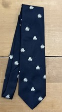 Vintage Necktie Frogs Navy Blue O'Connell Lucas-Chelf