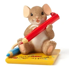 NIB Enesco Charming Tails "I LOVE MY LITTLE DOODLE BUG" Figurine 4043865