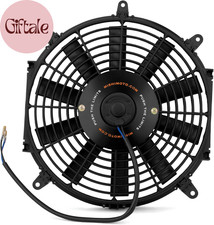 MMFAN-12 Slim Electric Radiator Fan, 12" Universal Fit, 12.25 Volts, Black