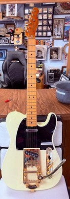 Squier Classic Vibe Custom Telecaster Bigsby Rare White Duncan 1/4 LB ers W/Case