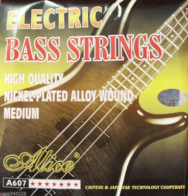 E-Bass-GitarrenSaiten - Markenqualität-Alice/MSA-Stärke 045-1.05 medium,nickel!n