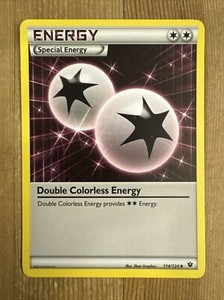 Double Colorless Energy - 114/124 - Uncommon LP English Pokemon XY Fates Collide