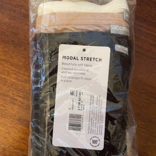 Brand New ladies Jockey French Cut 3-pack of briefs; size 7