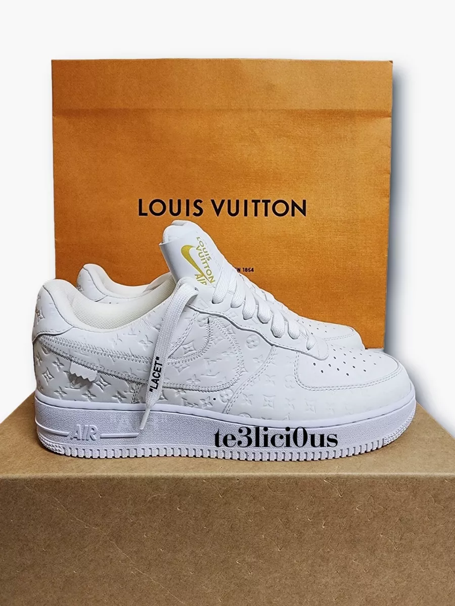 Louis Vuitton Nike Air Force 1 Low By Virgil Abloh Black Men's - Sneakers -  US