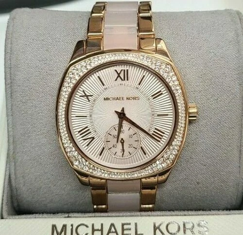 Orologio Donna Michael Kors MK6135 Bryn Quadrante Oro Rosa Acciaio Inox Oro Rosa
