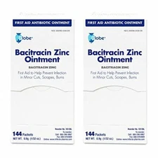 Globe Bacitracin Zinc Oint. - Cut, Scrape, and Burn Cream - Antibiotic Aid (2)