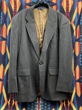VINTAGE Pendleton Blazer Mens 42L Brown Wool Sport Coat Jacket Elbow Patch FLAW