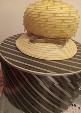 Beautiful Vintage Women's "Union Made" Bucket Hat with Original Box  