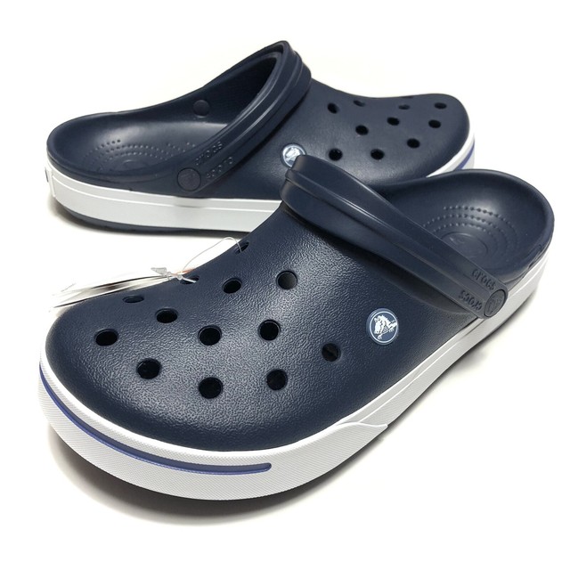 mens navy crocs size 11