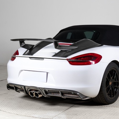 DRY Carbon Fiber Rear Diffuser Lip For Porsche 981 Boxster Cayman 12-16 GT4 - Bild 2 von 4