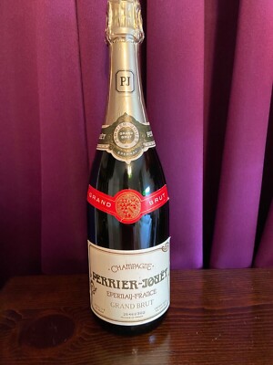 VINTAGE PERRIER JOUET GRAND BRUT NUMBERED CHAMPAGNE BOTTLE DUMMY DISPLAY STORAGE