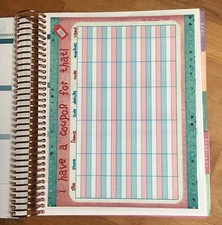 Coupon/Wish List Two-Sided Dashboard for use with Erin Condren Life Planner