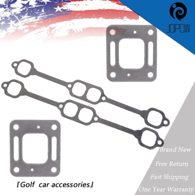 Exhaust Gasket Manifold For Mercruiser 5.0 5.7 350 Mag Riser Block v8 Elbow USA