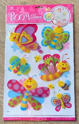 Stickers mur 3D Papillons déco murale chambre repositionnable - Photo 1/4