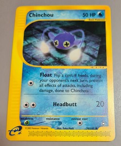 Chinchou # 70/147 (Lampi) Common Aquapolis 2003 Pokemon Englisch Mint Vintage