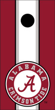 Cornhole Board Wraps Decals Vinyl Stickers Set of 2 - Alabama Crimson Tide