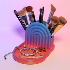 Rainbow Desk Organizer with Tray Colorful Office Storage Multi-Purpose Desk