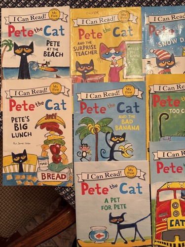Pete The Cat 10 Picture Books Lot Children's My First Read - Free Shipping - Picture 2 of 3