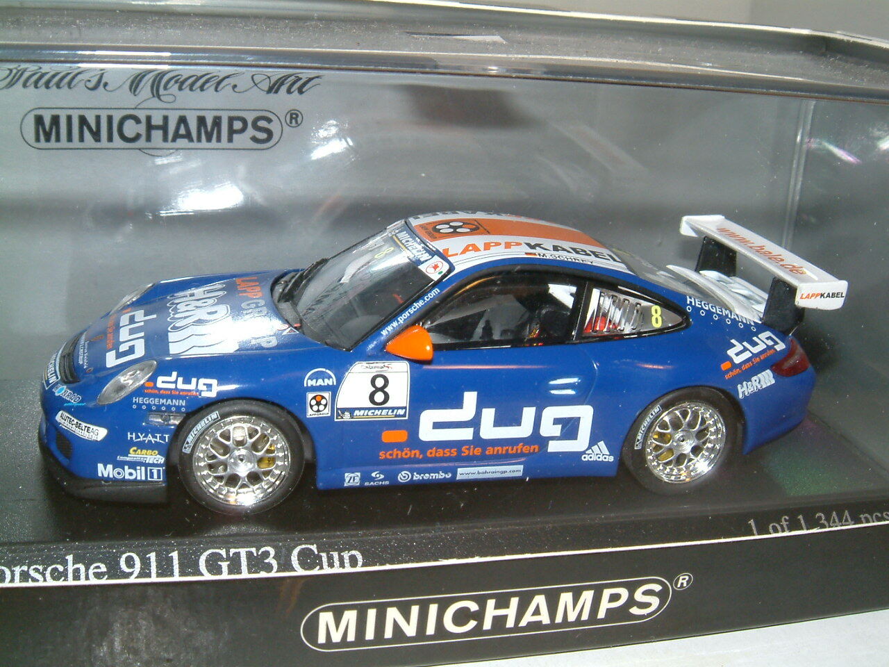 1/43 PORSCHE 911 GT3 2006 CUP. #8 SCHREY , MINICHAMPS