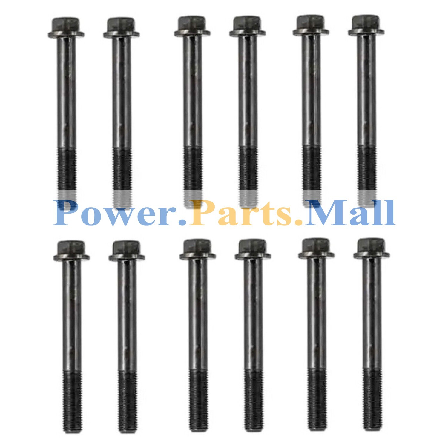 12 pcs Cylinder Head Bolt kit 6150819370 Fit For Kubota Engine 6D125