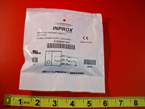 Inprox X18DB3P1UK1 Proximity Sensor Switch Inductive 10-30vdc 4-Pin Nib New - Picture 1 of 4