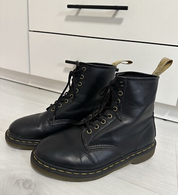 Men’s Vintage Dr. Martens Black Leather Boots Sz 12 s-l400.jpg main image 2