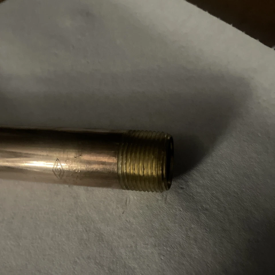 3/4黄铜管12英寸长螺纹两端 — 第 3/3 张图片