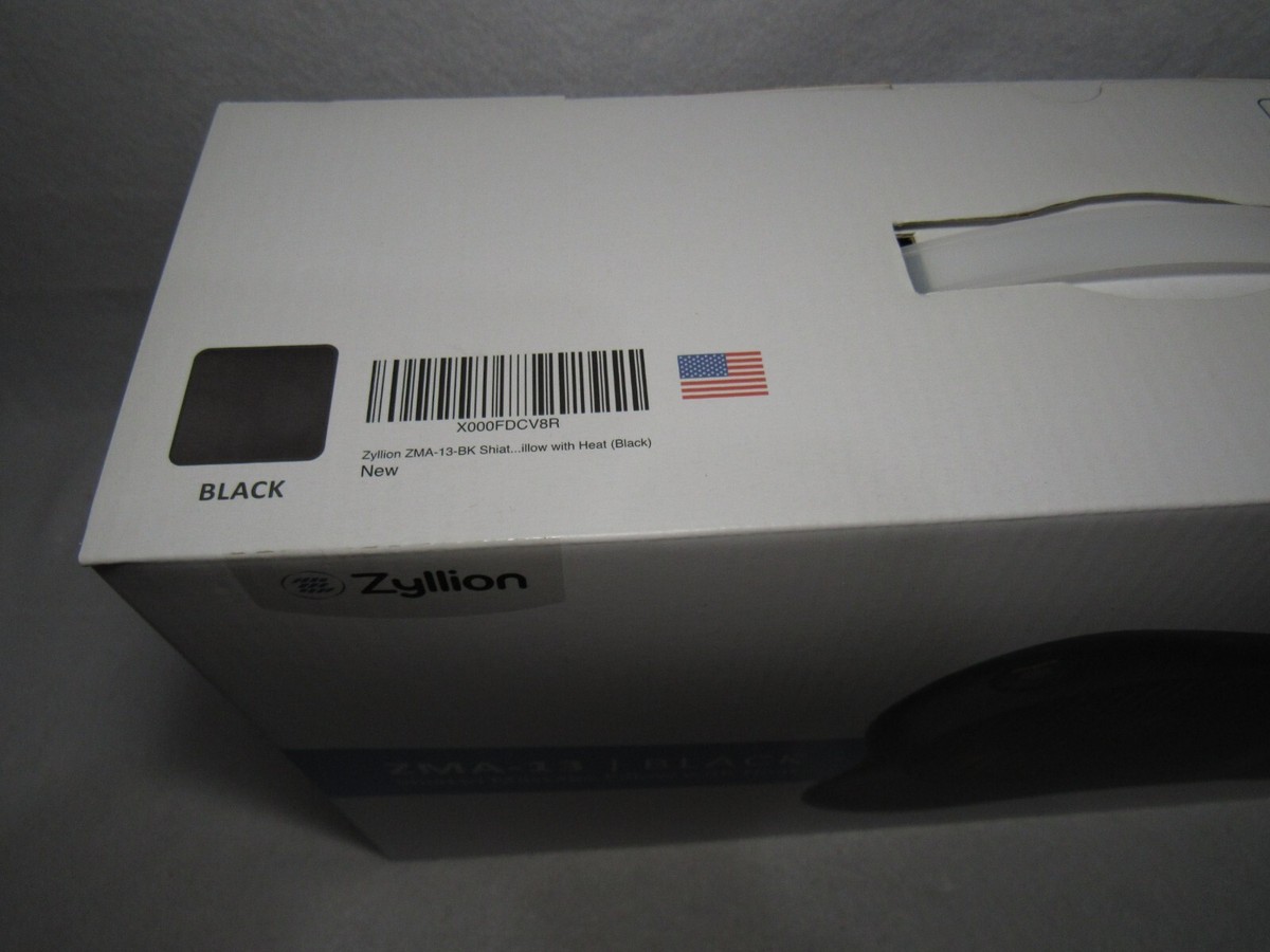 Zyllion ZMA-13 Black Shiatsu Massage Pillow with Heat - NIB | eBay