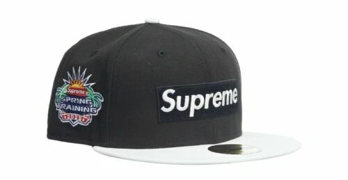 SUPREME 2 TONE SPRING TRAINING BOX LOGO/ NEW ERA HAT SS22 Size 7 1/2 *SEE BELOW*