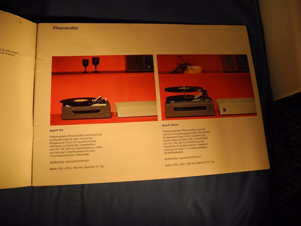 Tocadiscos estéreo Dual-Phonogerate 1967/68 línea de productos completa folleto catálogo Foto 2 de 4